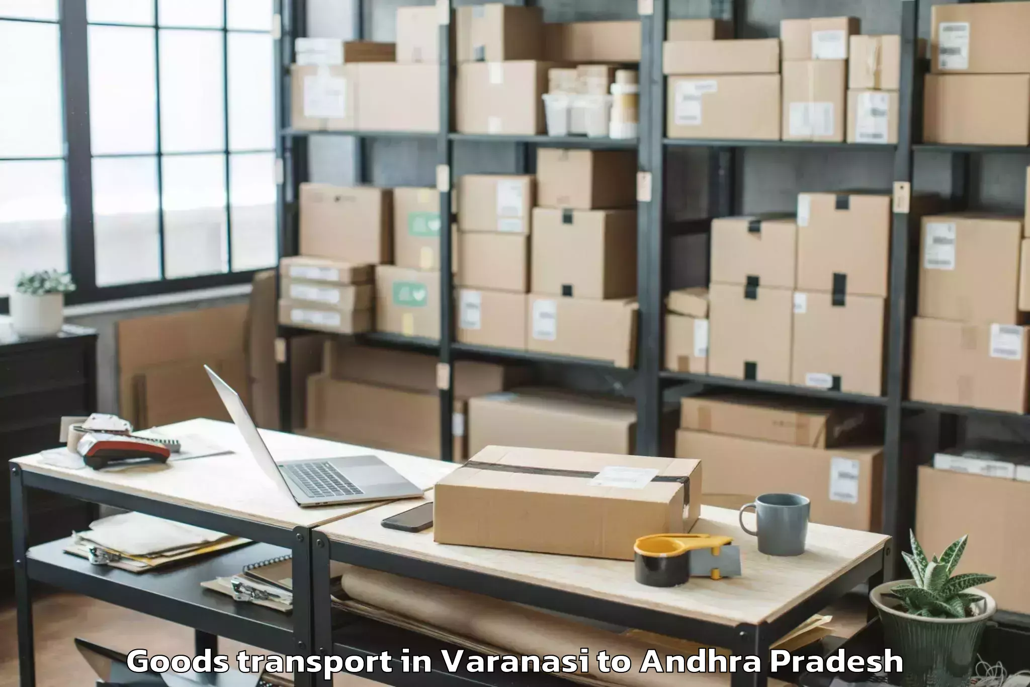 Professional Varanasi to Peapully Goods Transport